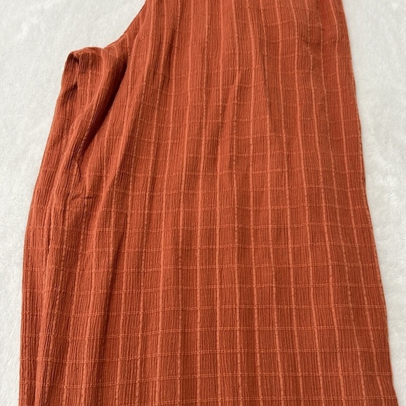 Roxy Adventure Bound Woven Tank Jumpsuit Rust Orange Size L NWT - Picture 8 of 10
